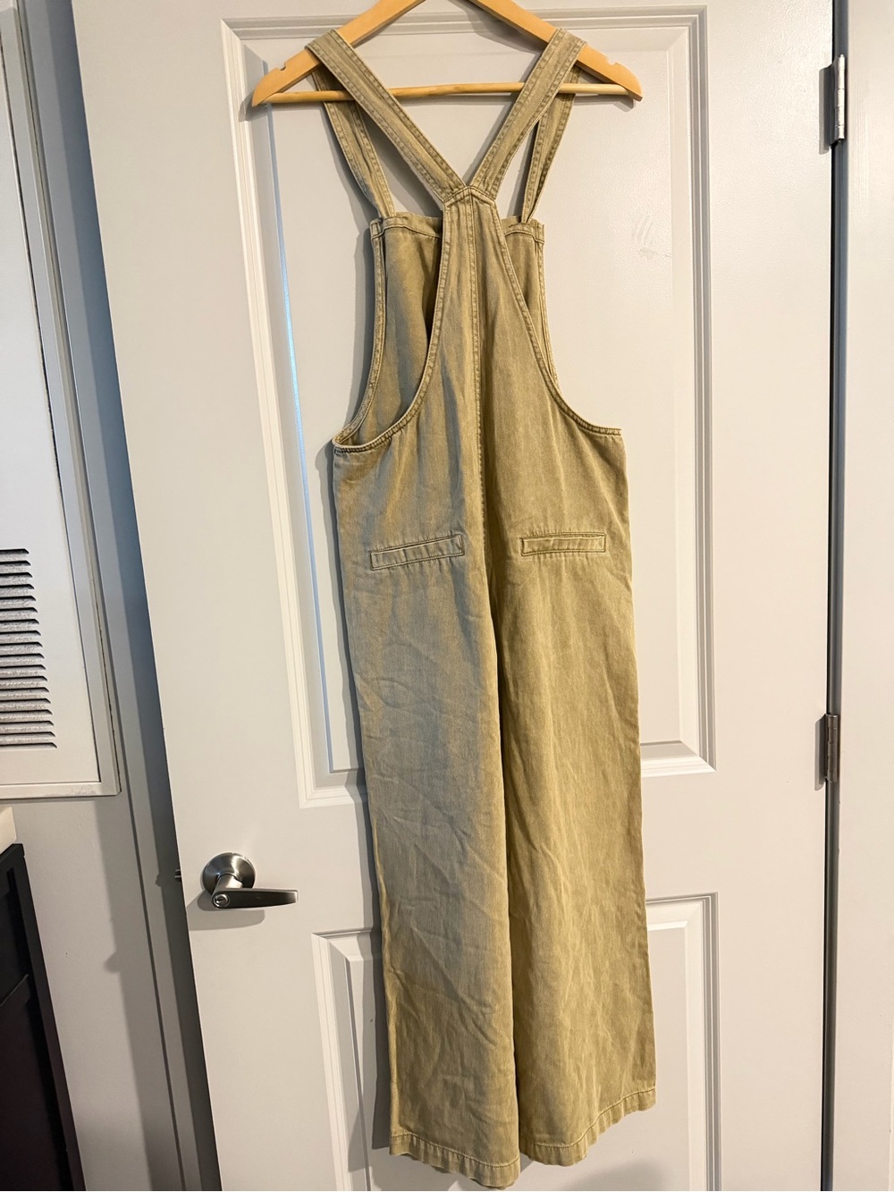 Zenana Outfitters Women's Utility Overalls in Khaki - Picture 4 of 6